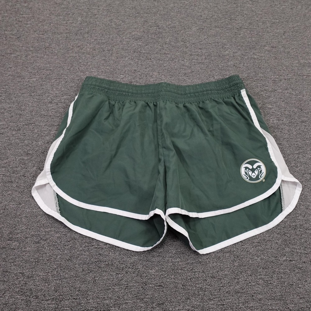 Colorado State Rams Shorts Womens XL Green NCAA Cross Country Rivalry Threads